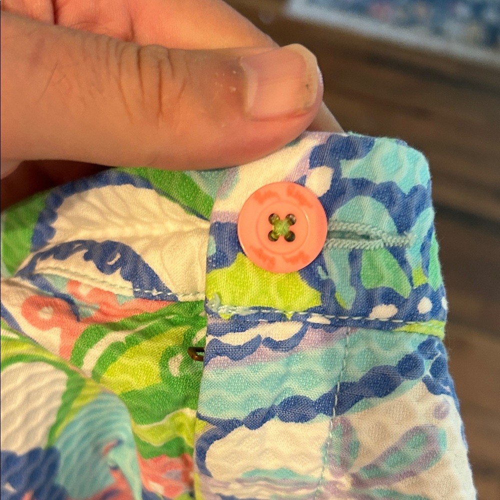 Lilly Pulitzer Vibrant Paisley High Waist Shorts - Picture 6 of 6